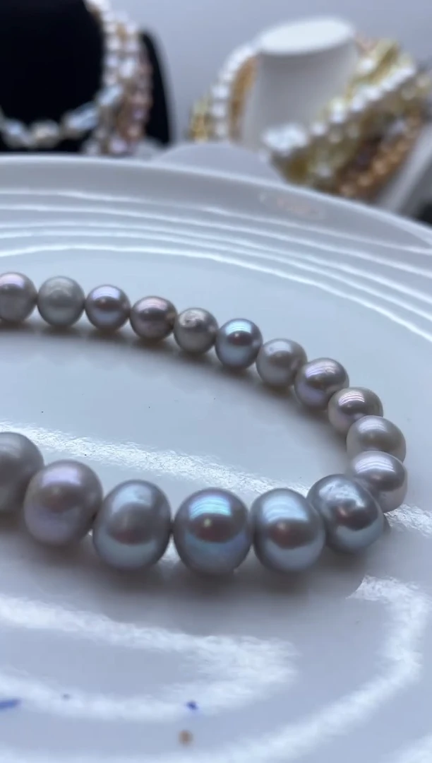 【闪购商品】淡水珍珠颈饰钛钢67