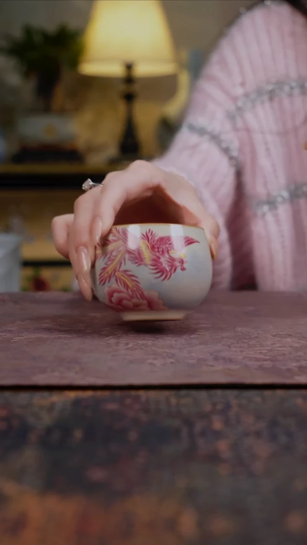 杯景德镇陶瓷杯碗柴烧多人