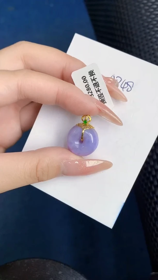 【闪购商品】翡翠颈饰18K金镶嵌000000000