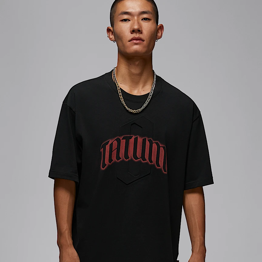 【滔搏联动】NIKE耐克男子jordan塔图姆黑红短袖IH0601-010