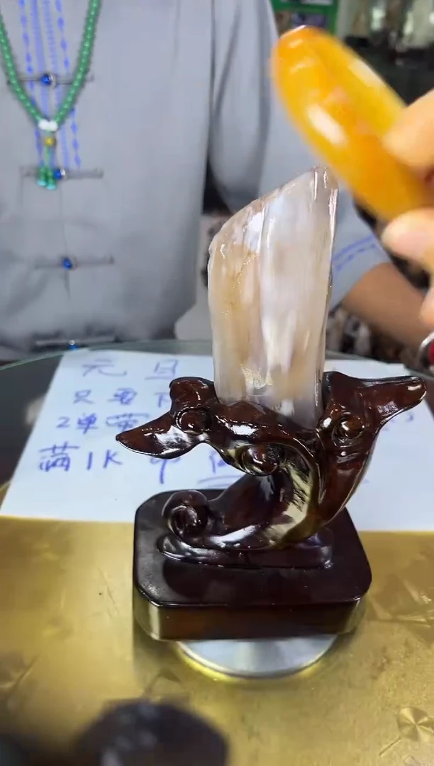 未镶嵌珠宝奇石硅化玉缅甸天然树化玉精品摆件