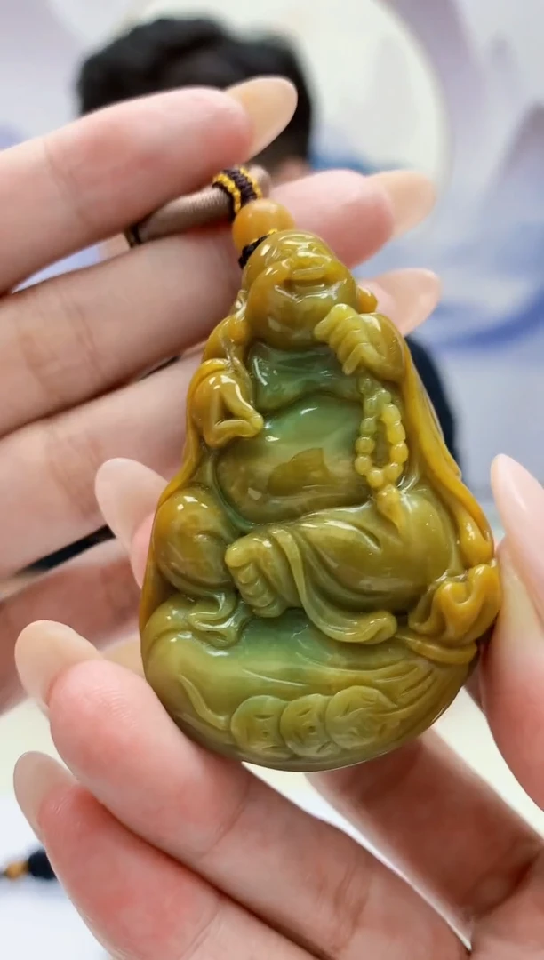 定制翡翠未镶嵌4917MM-毛货挂件74