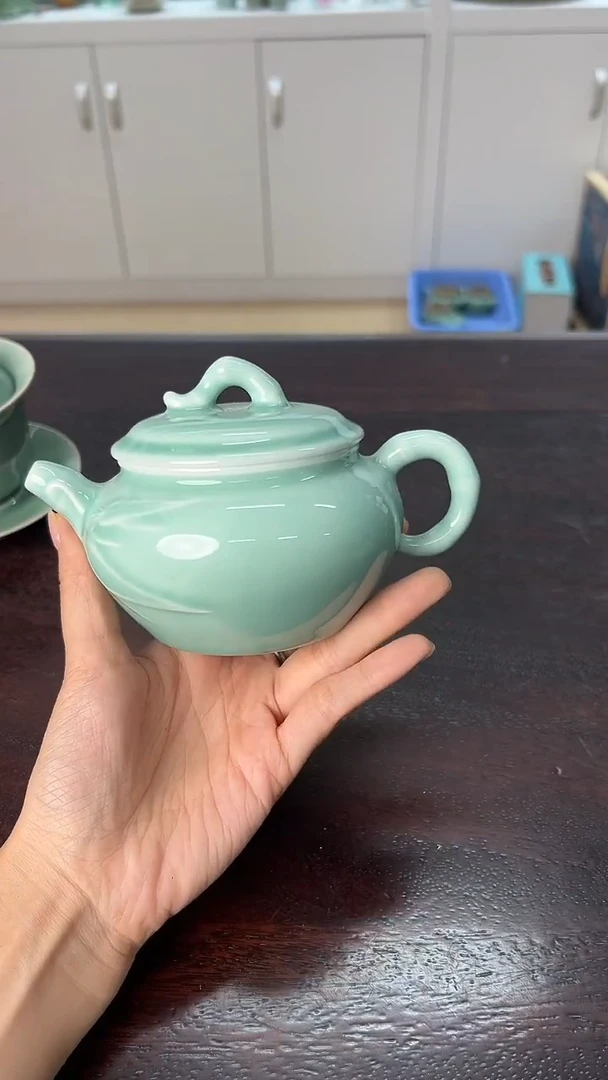 龙泉云间青瓷小米茶器