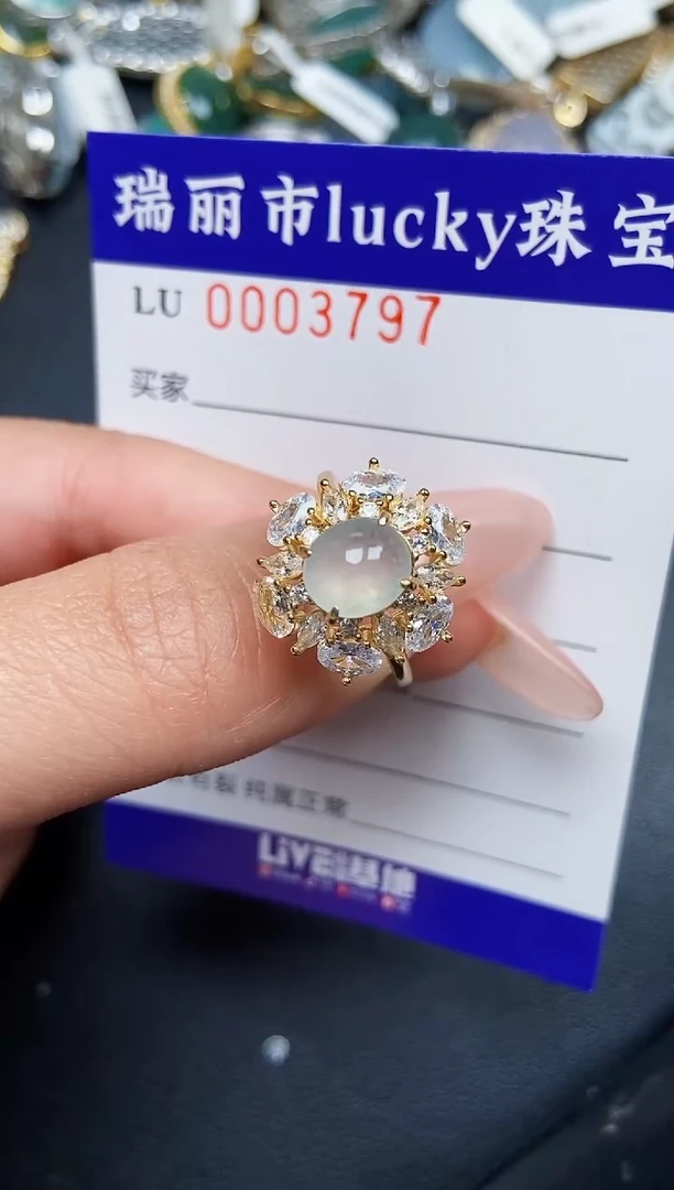 【闪购商品】翡翠颈饰银S925镶嵌37397