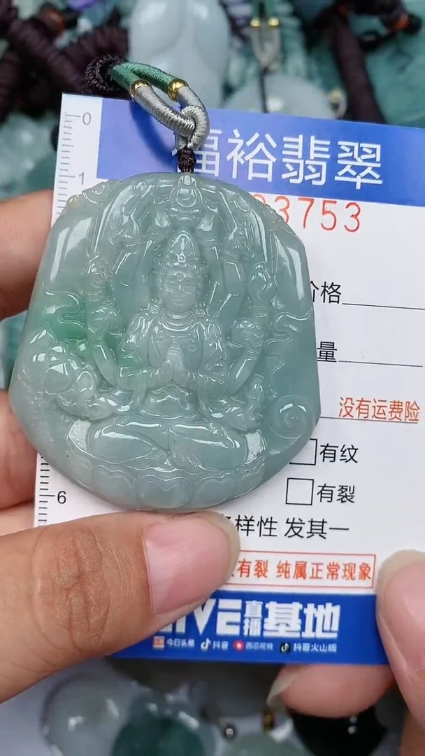 翡翠未镶嵌颈饰...0003753