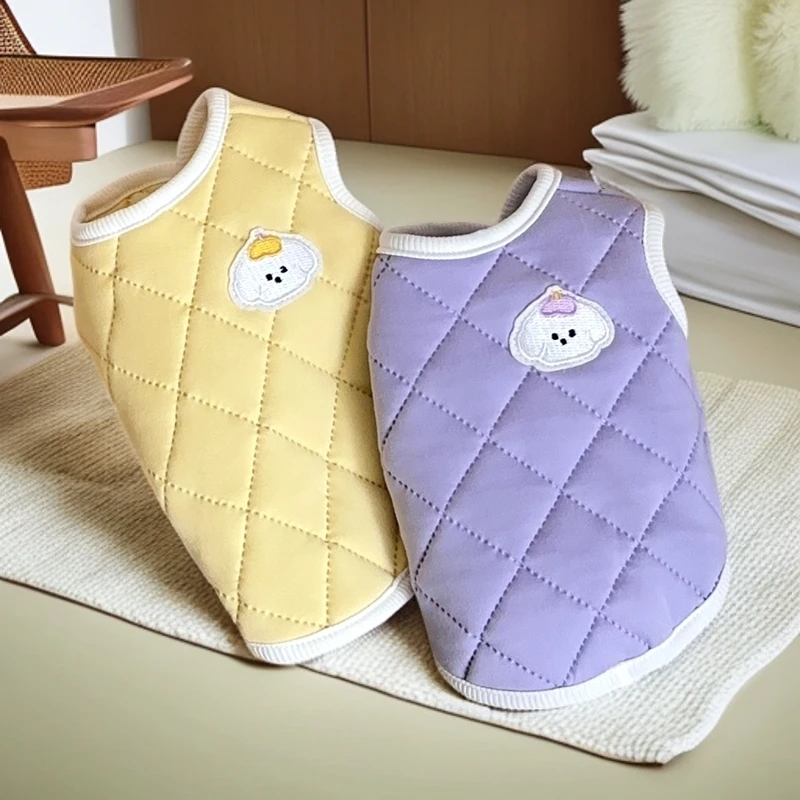 宠物棉衣泰迪比熊博美小型犬贵宾猫猫咪保暖马甲狗狗衣服秋冬装