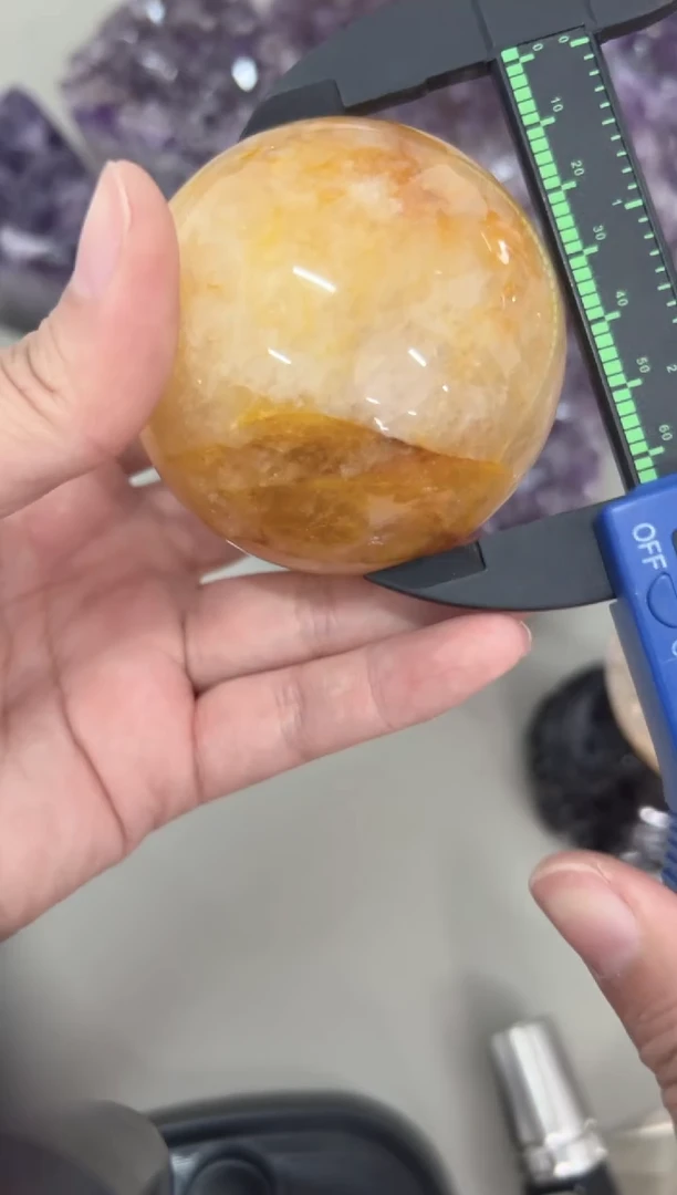 未镶嵌珠宝半成品水晶M465 约6.5cm