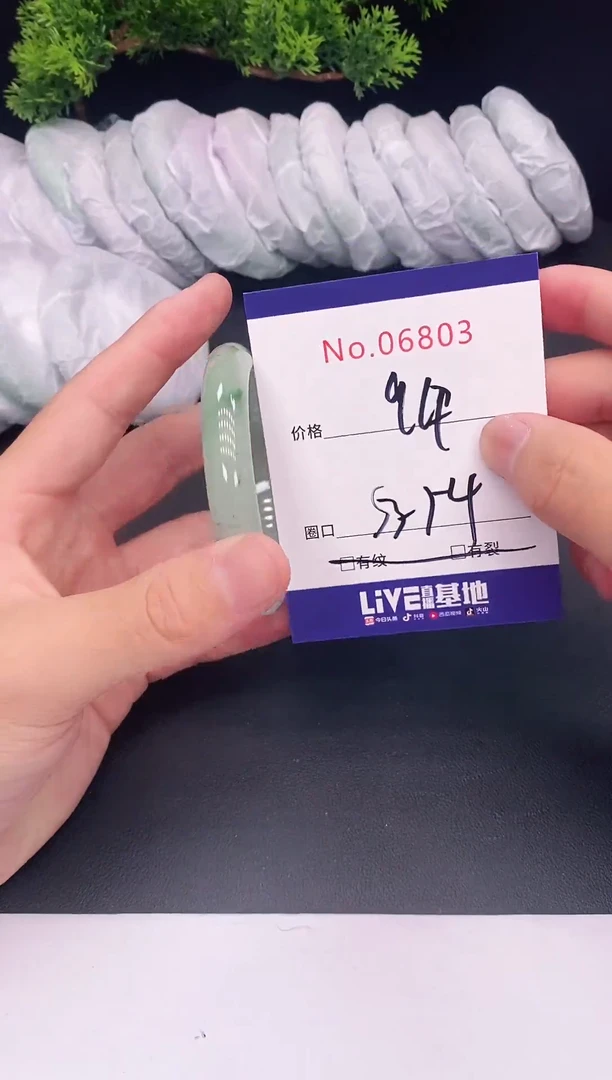 未镶嵌手镯翡翠06803