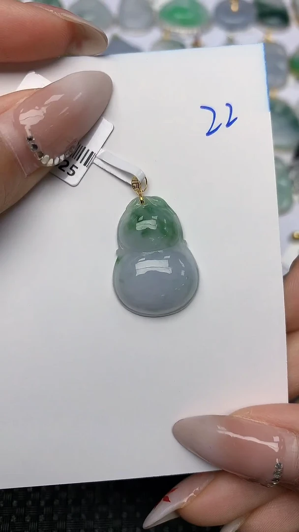 【闪购商品】翡翠颈饰18K金镶嵌天然翡翠A货