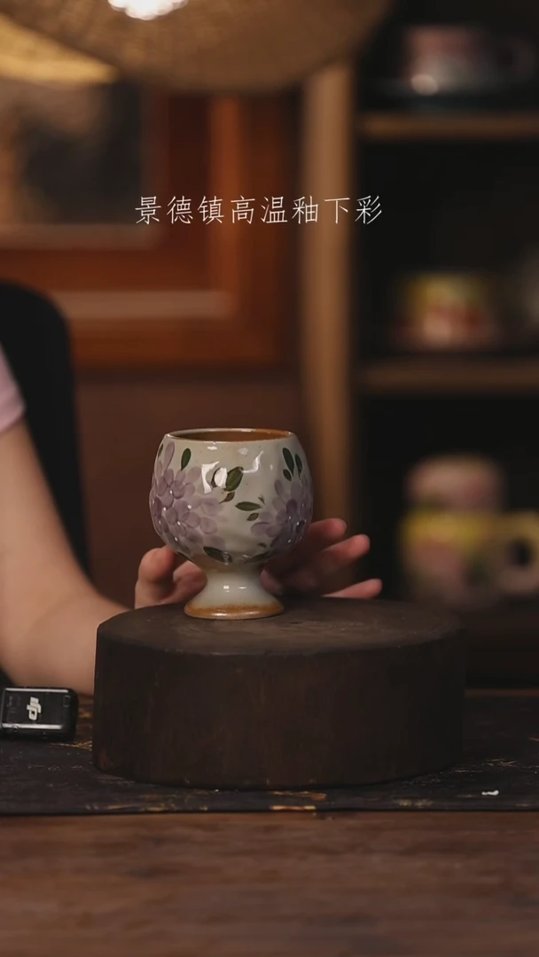 陶瓷景德镇高温釉下手绘陶瓷519