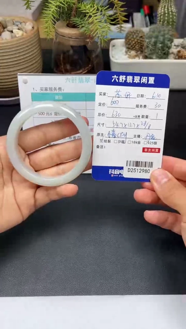 翡翠手镯未镶嵌D2512980
