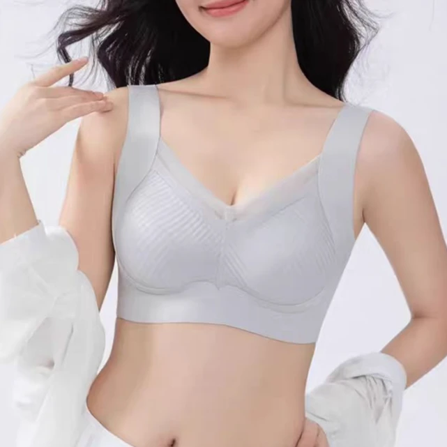 夏日特惠！女式背心 反重力无痕固定杯上托提拉 宽带防下垂背心