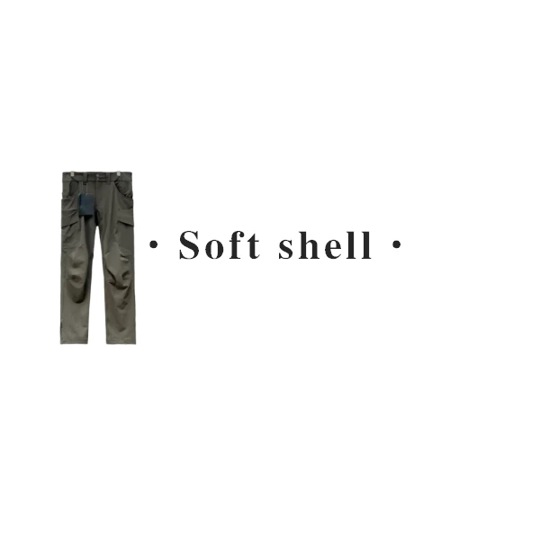 【无标专属-軍版战术裤】户外多用途战术多袋耐磨软壳冲锋裤17662