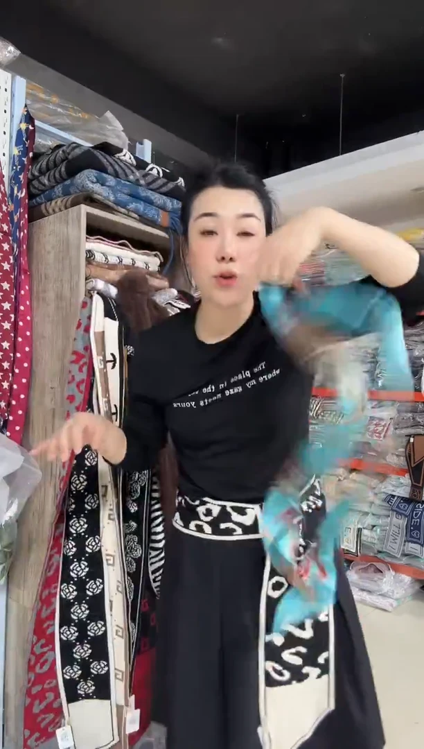 亚麻芳姐围巾福利006