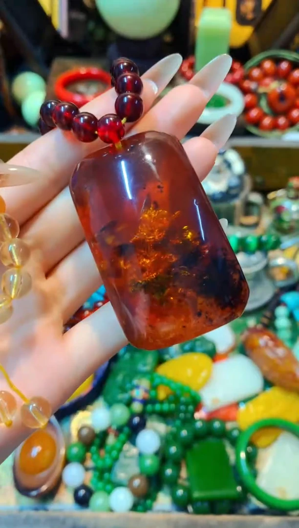 【闪购商品】琥珀颈饰未镶嵌主播推荐主播推荐