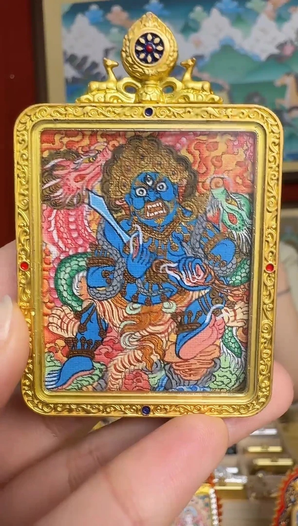 吊坠不动-热贡纯手绘