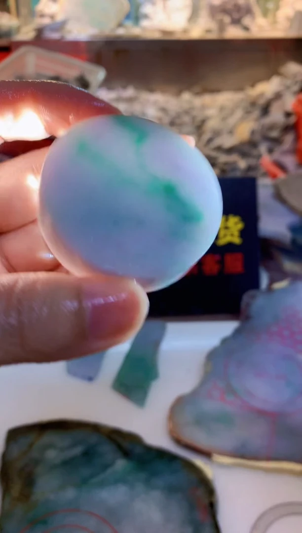 裸石翡翠0朗0翡翠珠宝784