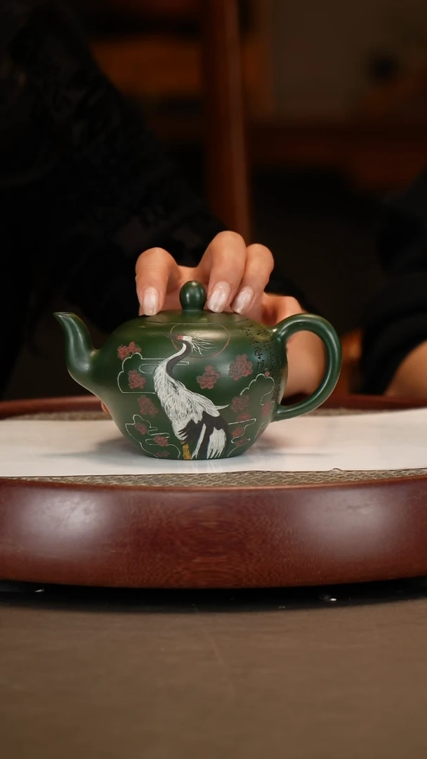 【闪购商品】紫砂茶壶【潘春芳】绿泥美人肩