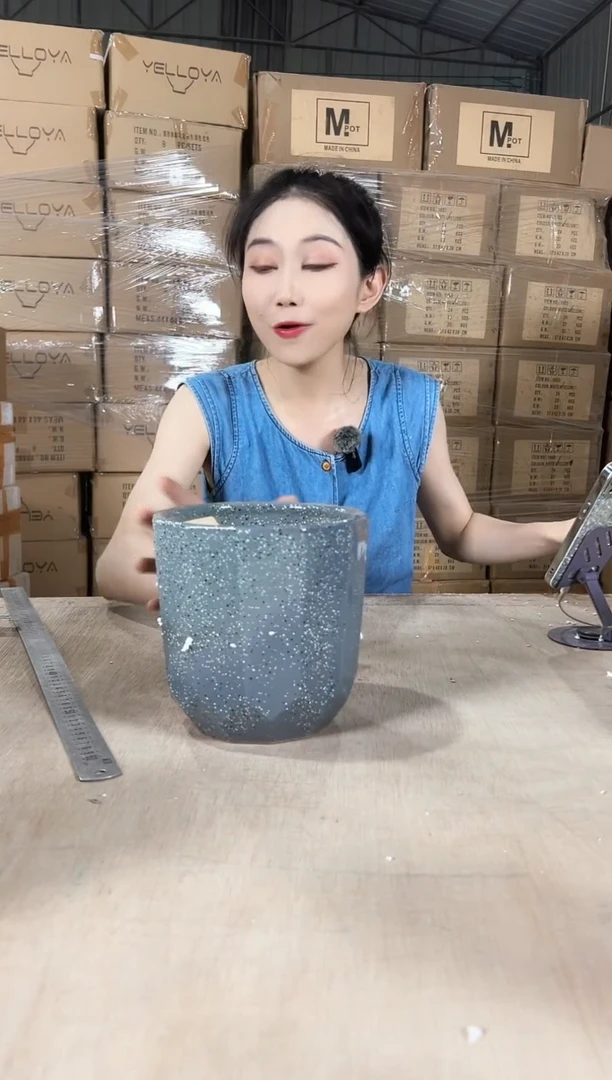 六角灰色石纹17x17