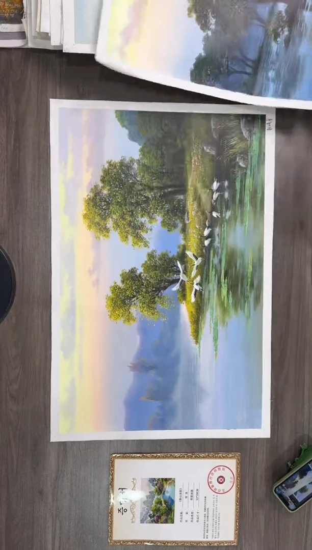 油画【144号】约50*70cm丨朝鲜原创纯手绘孤品油画丨顺丰包邮