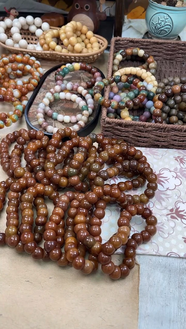 手串菩提根/象牙果a585 卡15 水磨微瑕