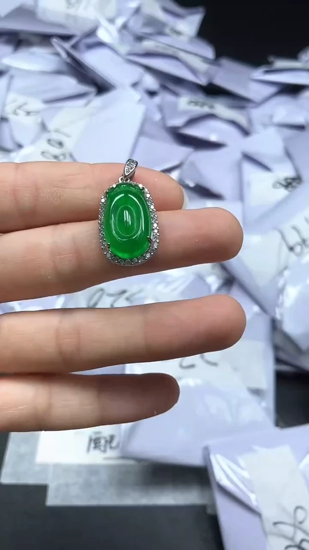 翡翠未镶嵌颈饰高端甄选（一物一图）125
