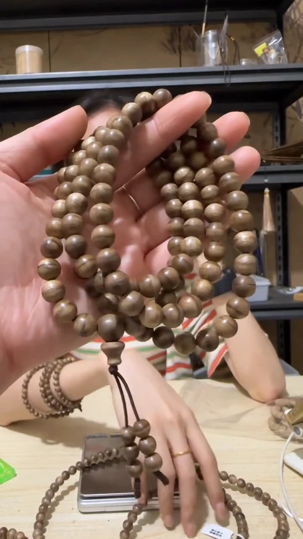 手串沉香富国岛野料多圈手串多样性发一条卡8