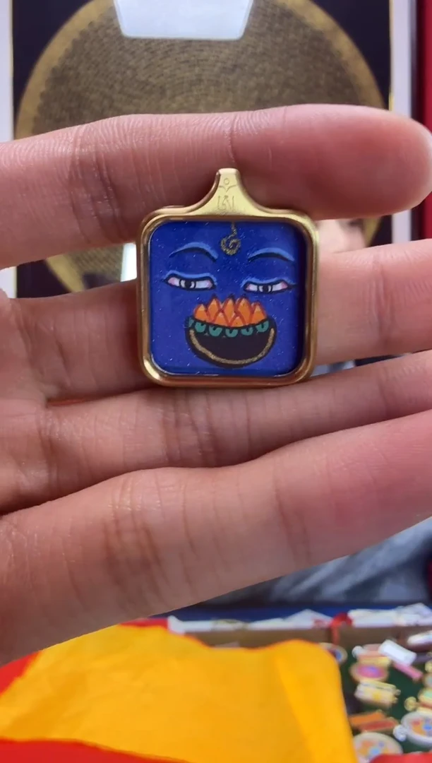 吊坠药师-热贡纯手绘唐卡