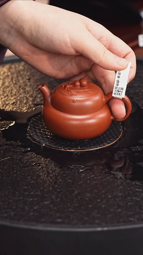 茶壶紫砂季畅园  福禄68 朱泥 120毫升