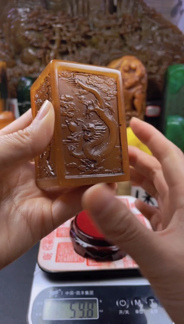 【闪购商品】寿山石印石田黄四兽摆件