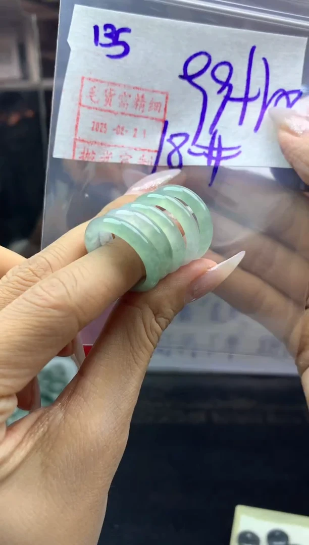 【闪购商品】定制翡翠未镶嵌戒圈18*109元毛货需精抛多样性发一