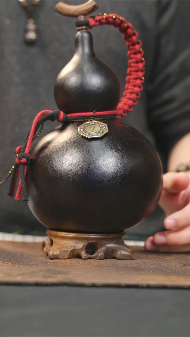 【闪购商品】RV196大漆酒葫芦不包手串及旋转底座