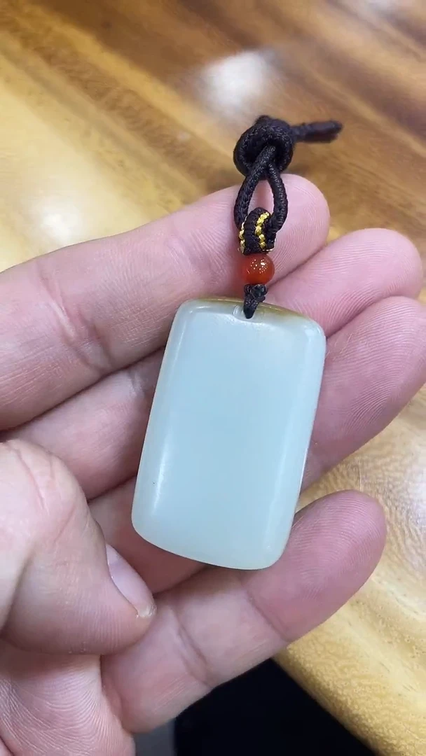 【闪购商品】和田玉手链未镶嵌和田玉羊脂白玉无事牌