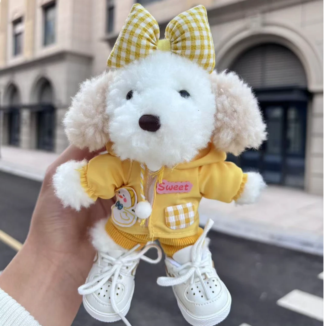 网红原创情侣狗狗玩偶包包挂件高颜值毛绒娃娃泡泡狗定制玩偶公仔