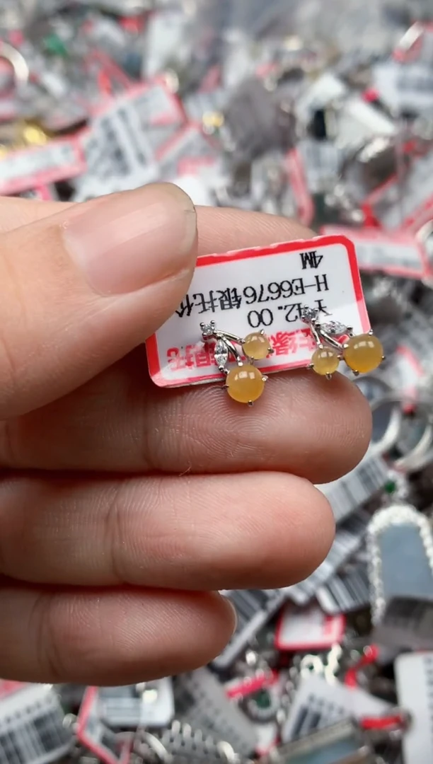 银S925镶嵌戒指翡翠天然A货缅甸翡翠