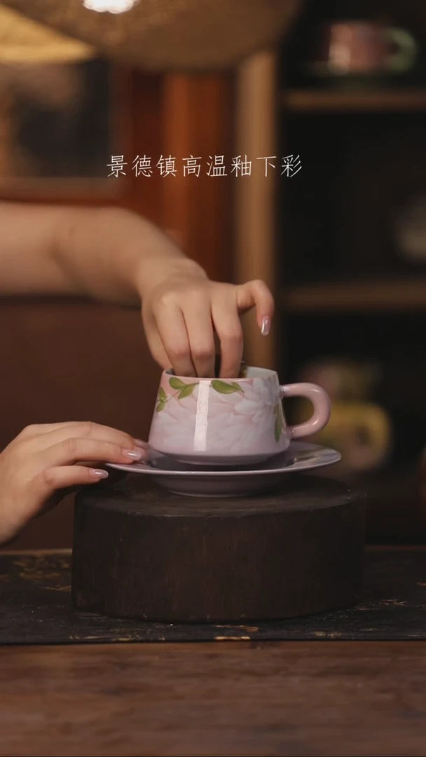 陶瓷景德镇高温釉下手绘陶瓷364