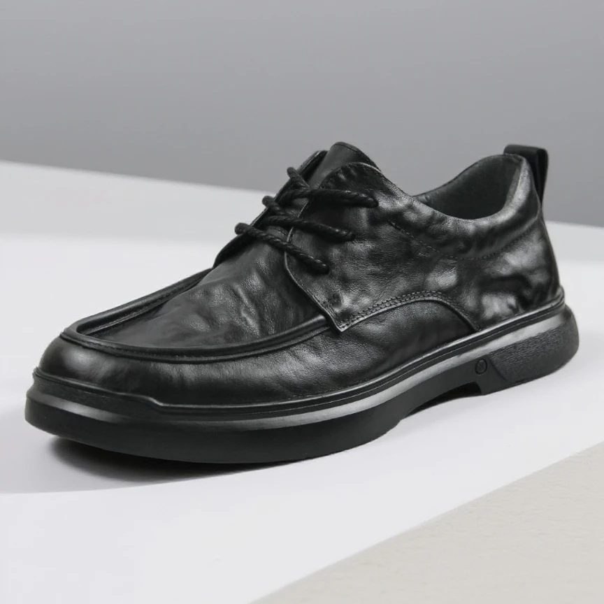 新款头层牛皮正品商务正装休闲皮鞋四季英伦真皮牛皮休闲皮鞋男款