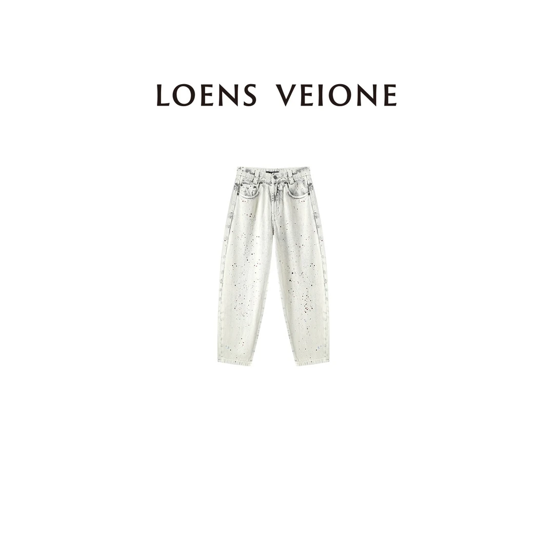 LOENS VEIONE/罗拉【纯棉】全新墨点设计时尚水洗牛仔裤25CVAG0066N