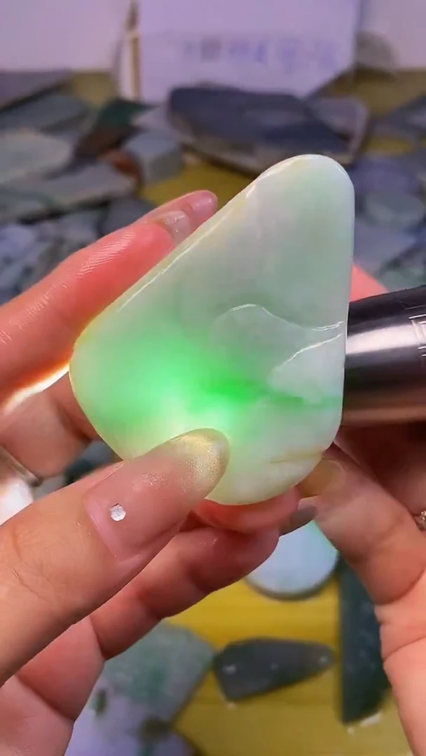 散珠翡翠天然缅甸翡翠A货007