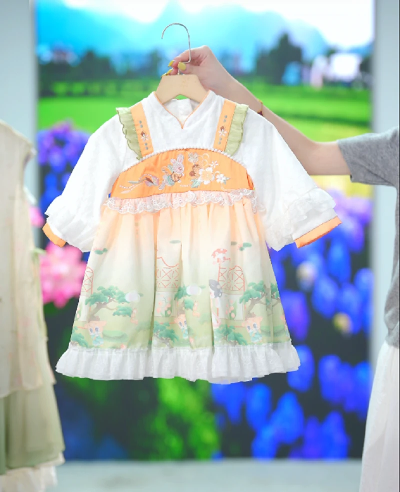 汪小荷【品牌冬款清货】女童汉服T34108-A