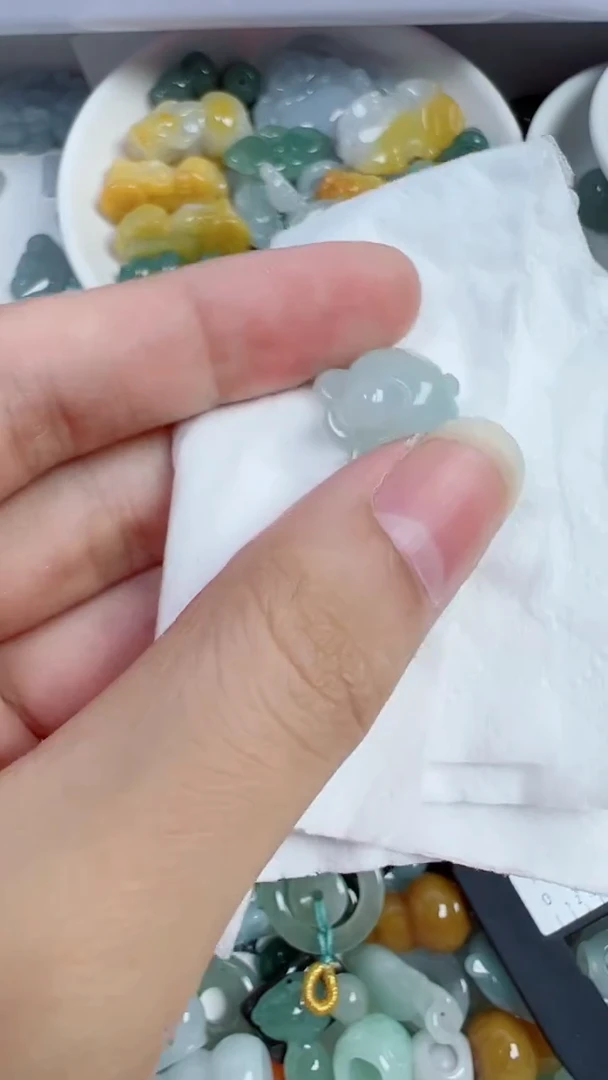 散珠翡翠359号链接,A货翡翠