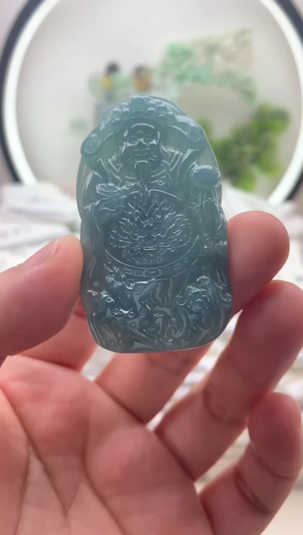 颈饰未镶嵌翡翠财神