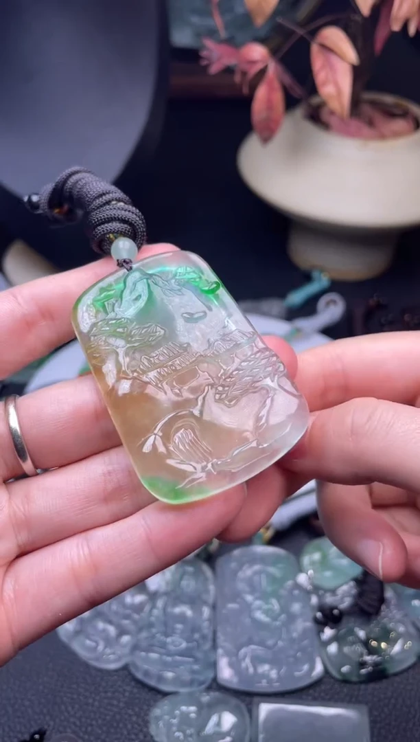 珐琅非金属 精品吊坠一物一拍