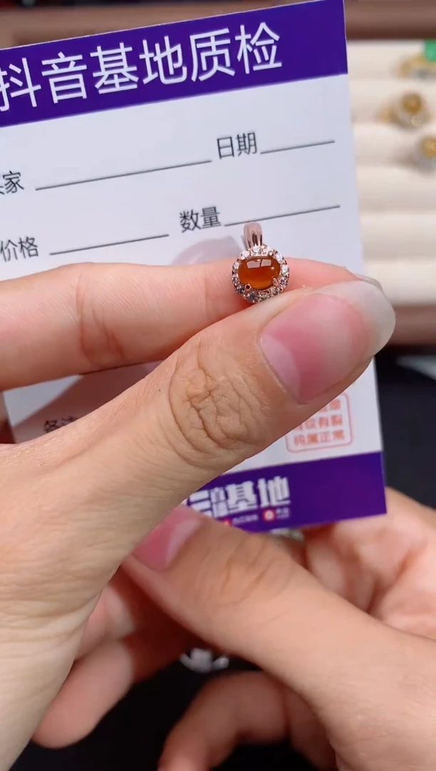 银S925镶嵌戒指翡翠1