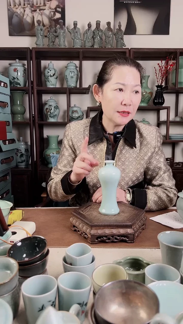 纯手工 粉青 小美人醉
