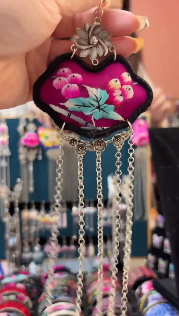 织绣艺枝独绣老绣饰品33