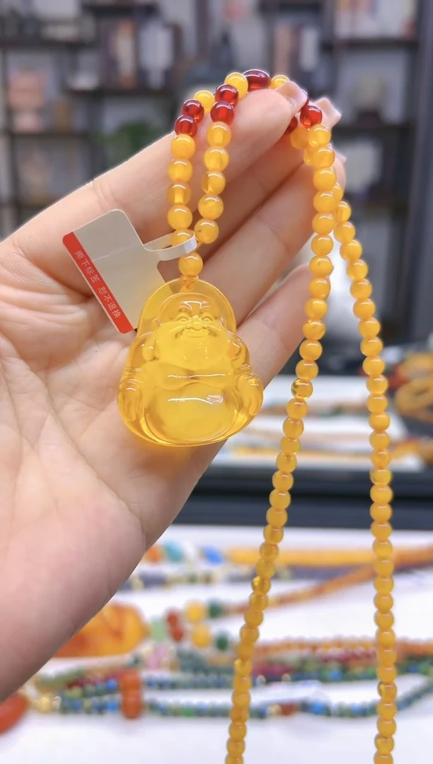 【闪购商品】蜜蜡毛衣链未镶嵌M267