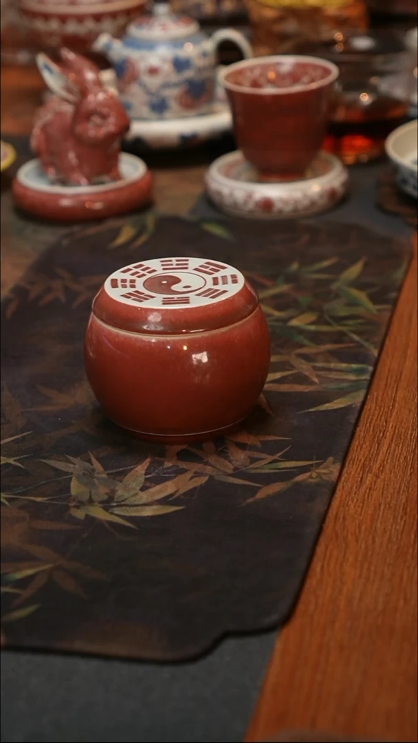 贵红窑豇豆红釉里红茶仓