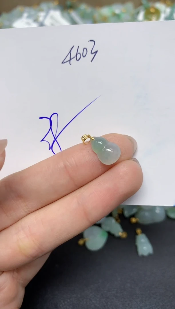 【闪购商品】翡翠颈饰18K金镶嵌天然翡翠A货