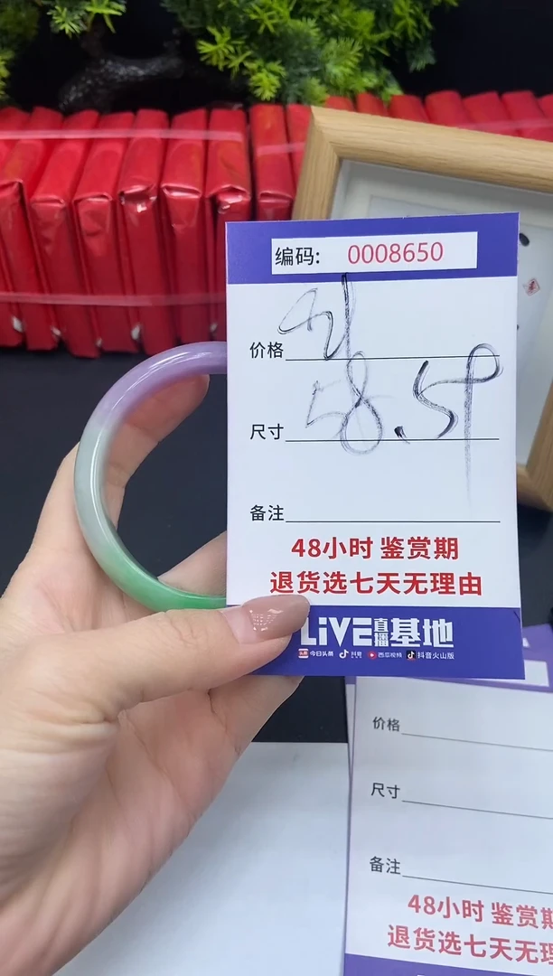 未镶嵌手镯翡翠0008650